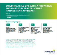 Building agile OPS with a proactive and unified infraestructure management approach