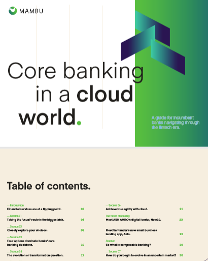 Core banking in a cloud world