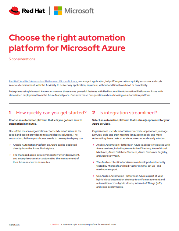 Escolha a plataforma de automatização certa para o Microsoft Azure