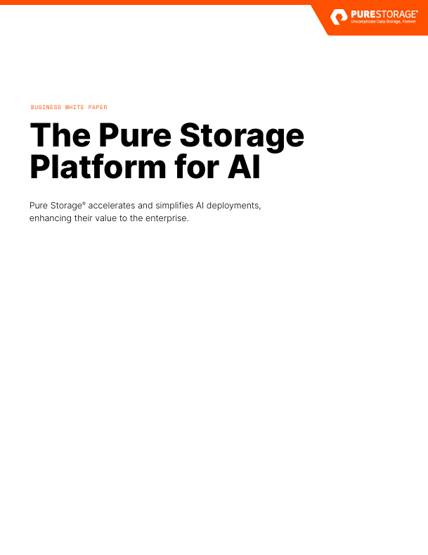 A Plataforma Pure Storage para IA